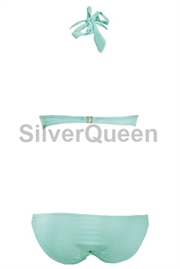 Mint blå push up bikini sæt